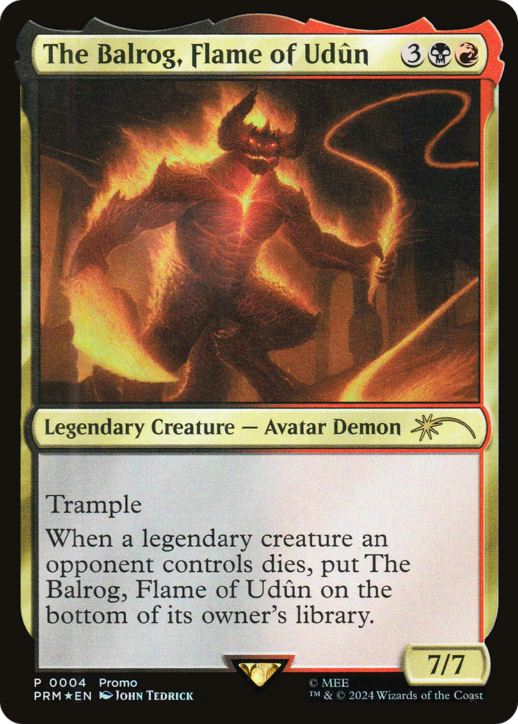 {R} The Balrog, Flame of Udun [Resale Promos][PLTC 004]