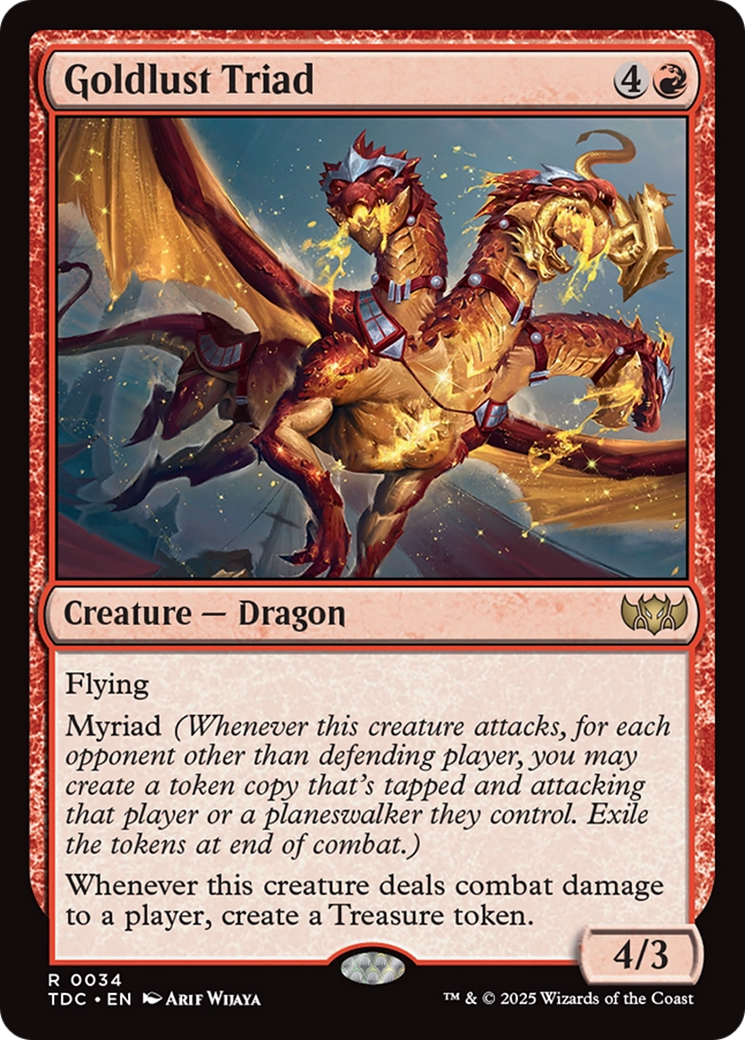{R} Goldlust Triad [Tarkir: Dragonstorm Commander][TDC 034]