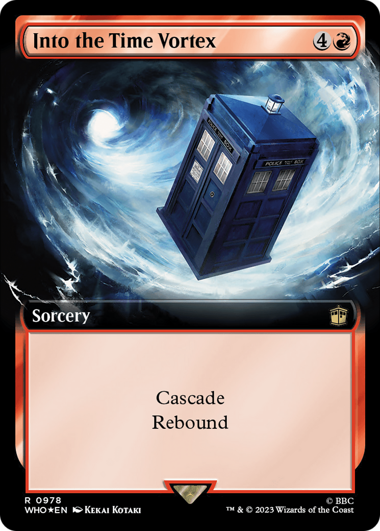 {R} Into the Time Vortex (Extended Art) (Surge Foil) [Doctor Who][WHO 978]