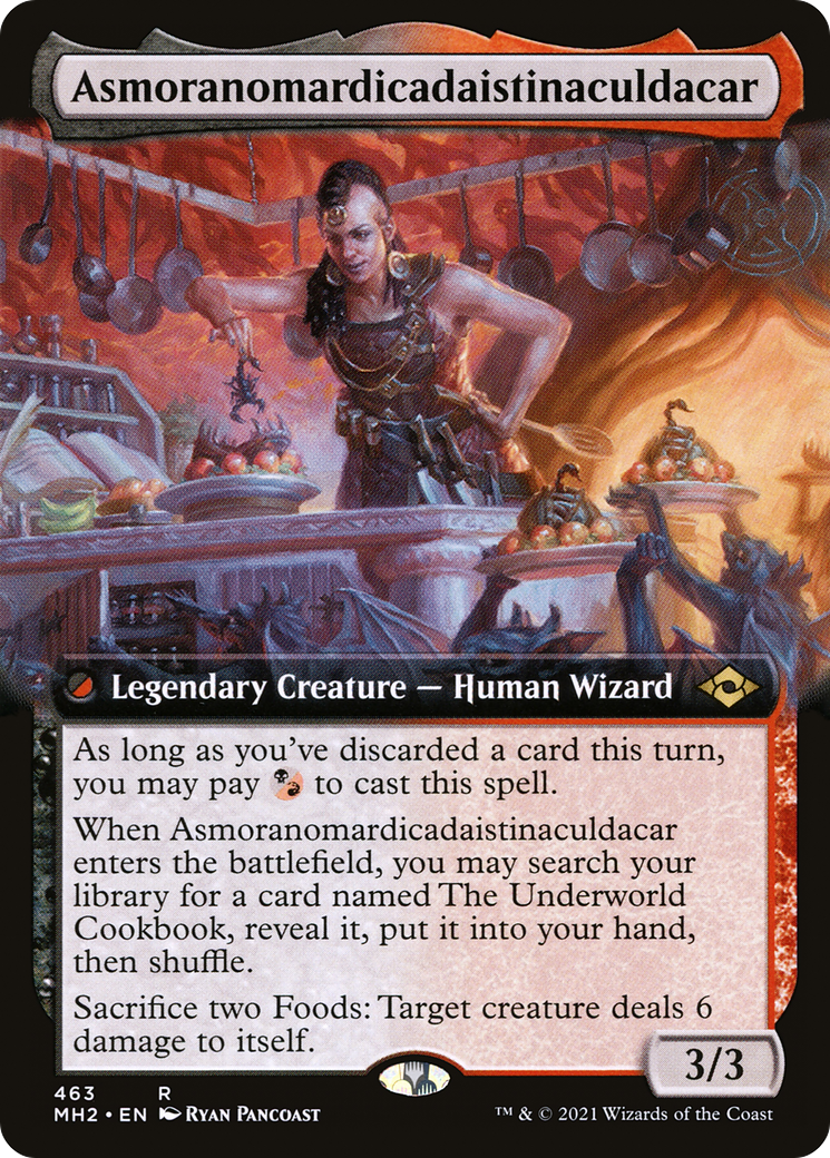{R} Asmoranomardicadaistinaculdacar (Extended Art) (Foil): (Extended Art) [Modern Horizons 2] [MH2 463]