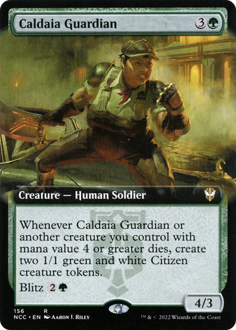 {R} Caldaia Guardian (Extended Art) [Streets of New Capenna Commander][NCC 156]