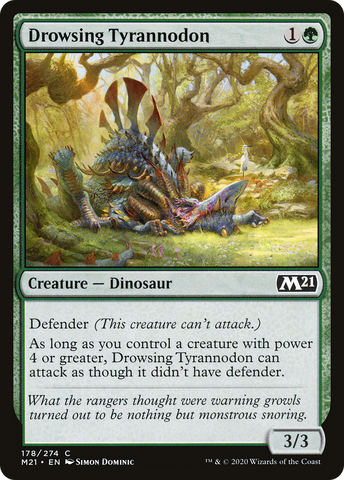 {C} Drowsing Tyrannodon [Core Set 2021][M21 178]