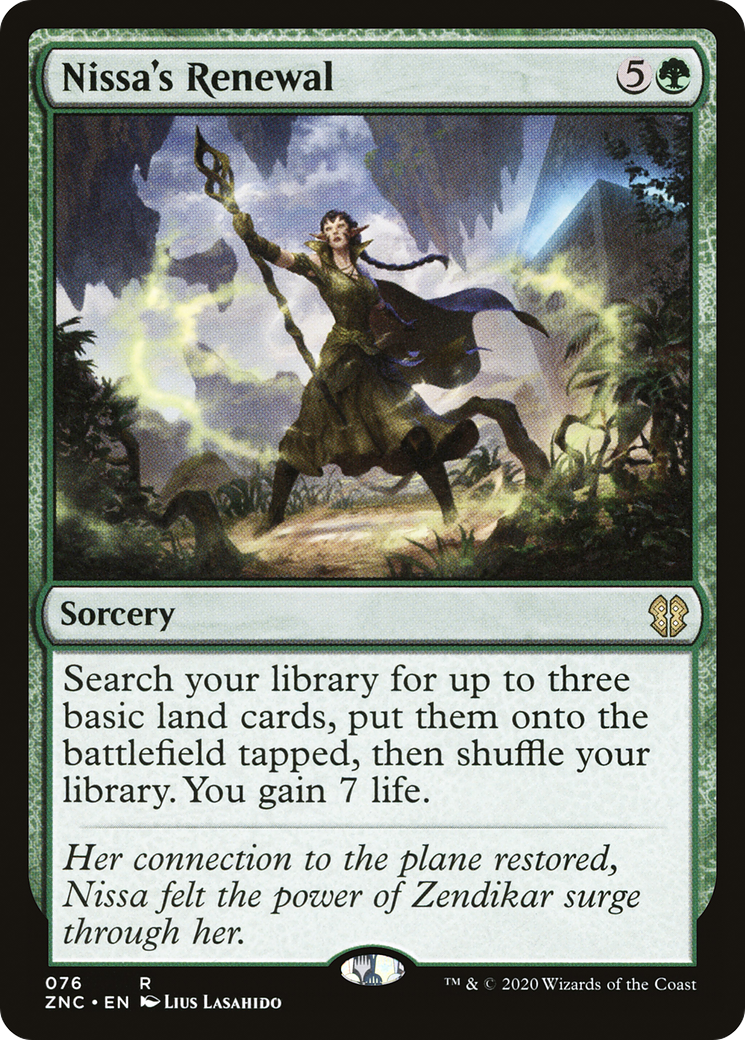 {R} Nissa's Renewal [Zendikar Rising Commander][ZNC 076]