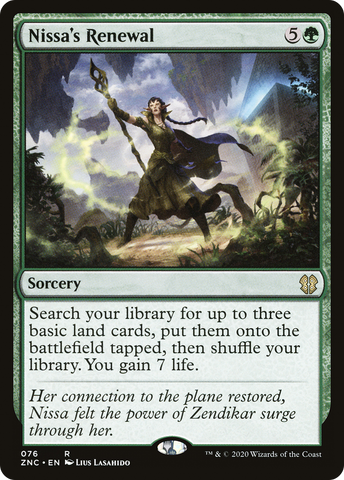 {R} Nissa's Renewal [Zendikar Rising Commander][ZNC 076]