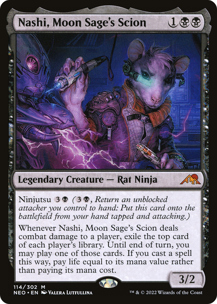 {R} Nashi, Moon Sage's Scion [Kamigawa: Neon Dynasty][NEO 114]