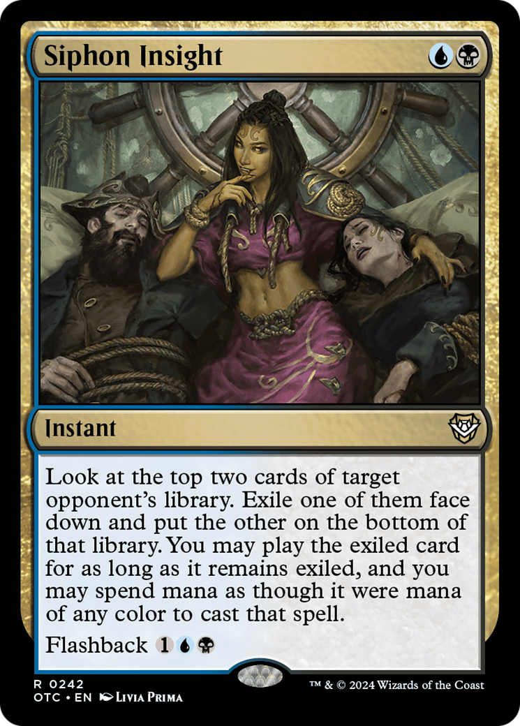{R} Siphon Insight [Outlaws of Thunder Junction Commander][OTC 242]