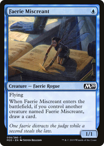 {C} Faerie Miscreant [Core Set 2020][M20 058]