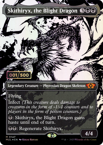{R} Skithiryx, the Blight Dragon (Serialized) [Multiverse Legends][SR MUL 147]