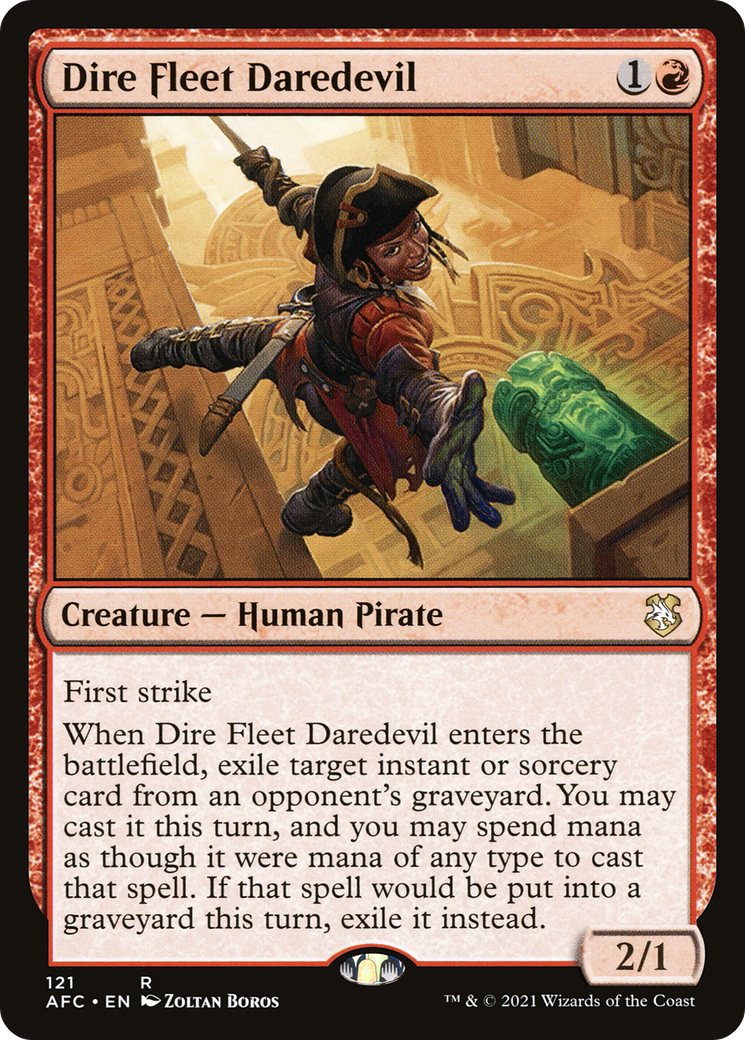 {R} Dire Fleet Daredevil [Dungeons & Dragons: Adventures in the Forgotten Realms Commander][AFC 121]