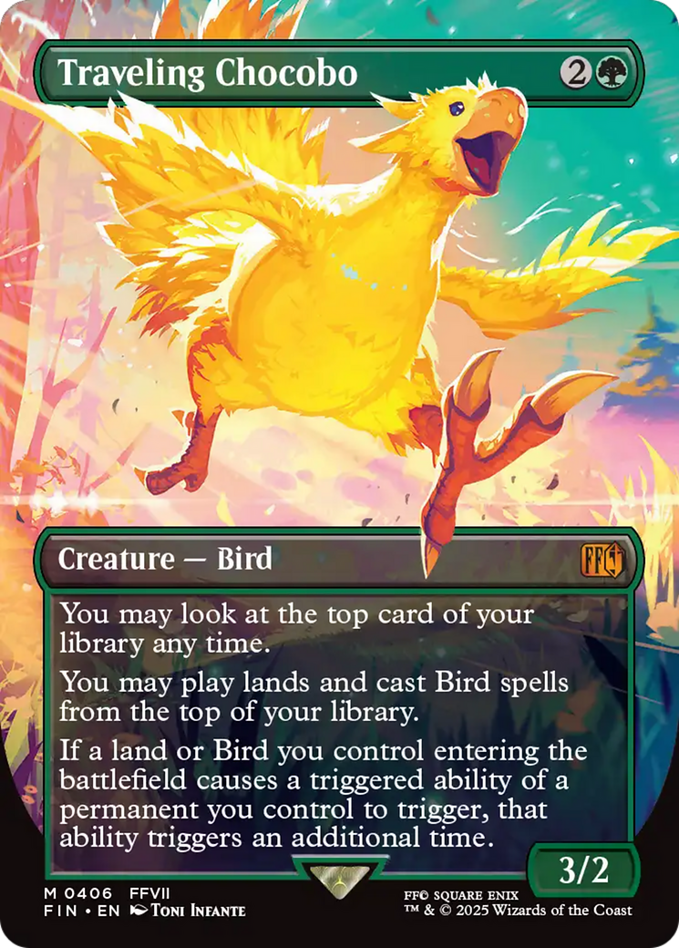 {@R} Traveling Chocobo (Borderless Japanese) [FINAL FANTASY][JP FIN 551]