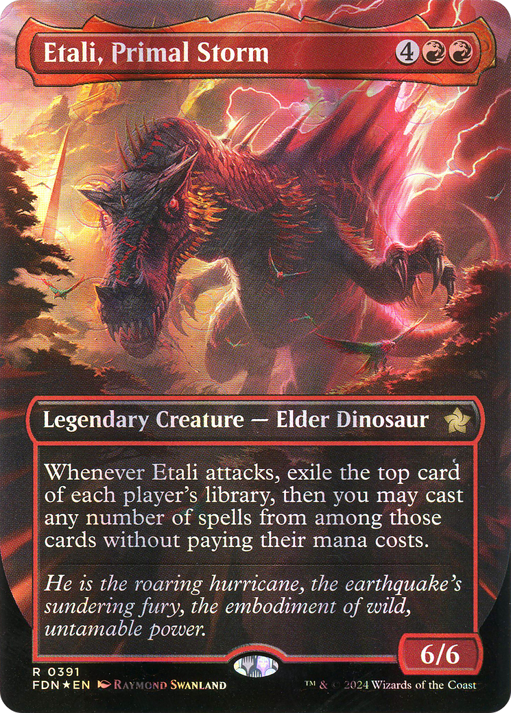 {@R} Etali, Primal Storm (Borderless) (Mana Foil) [Foundations][FDN 391]