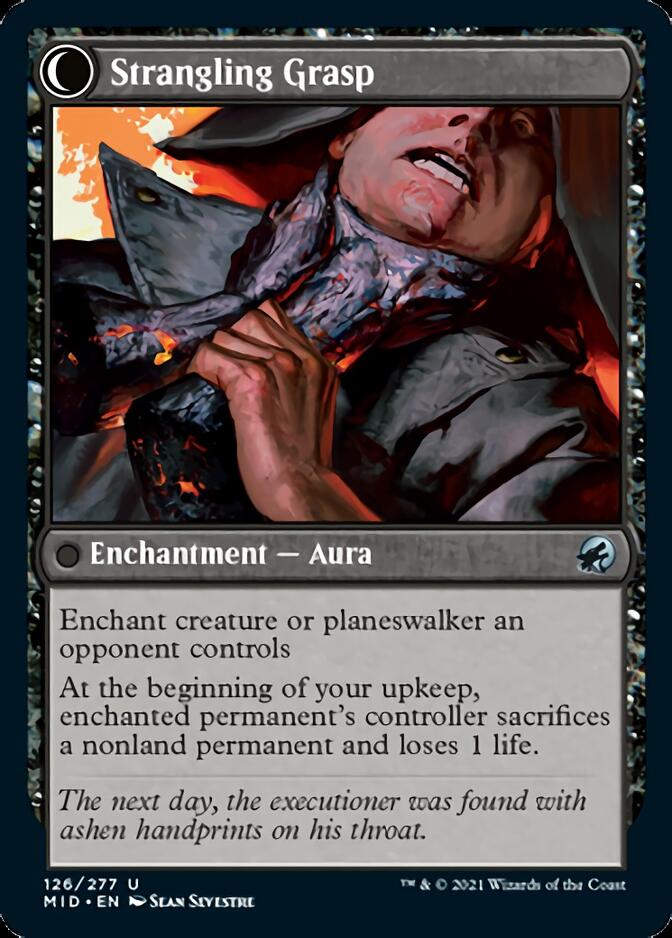 {C} Vengeful Strangler // Strangling Grasp [Innistrad: Midnight Hunt][MID 126]