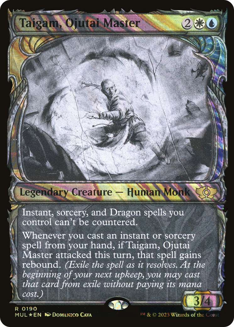 {R} Taigam, Ojutai Master (Halo Foil) [Multiverse Legends][MUL 190]