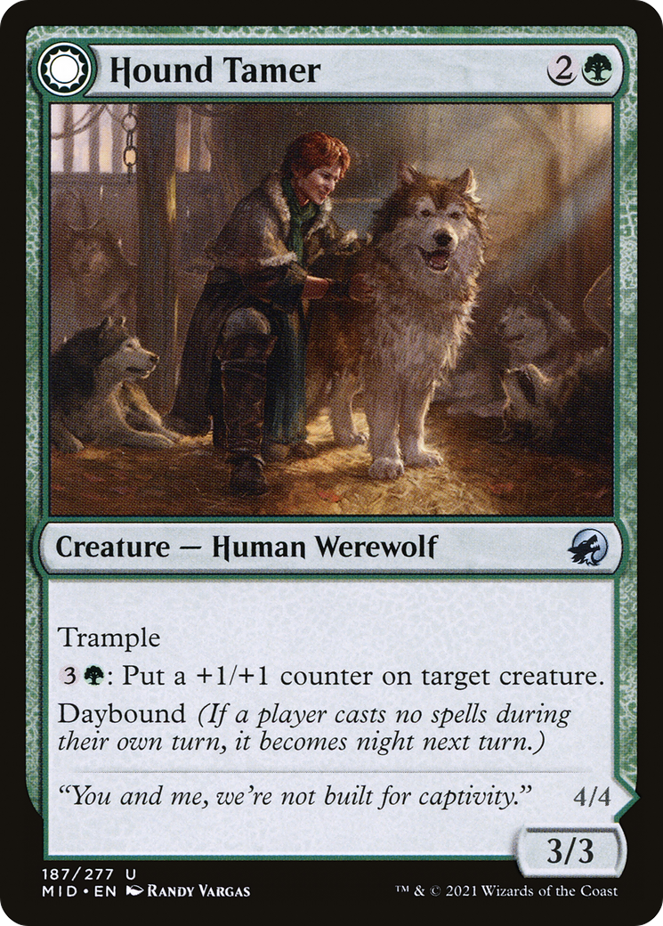{C} Hound Tamer // Untamed Pup [Innistrad: Midnight Hunt][MID 187]