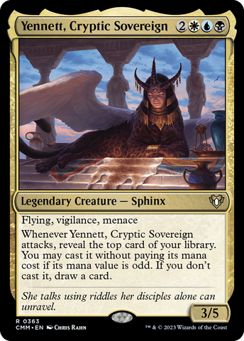 {R} Yennett, Cryptic Sovereign [Commander Masters][CMM 363]