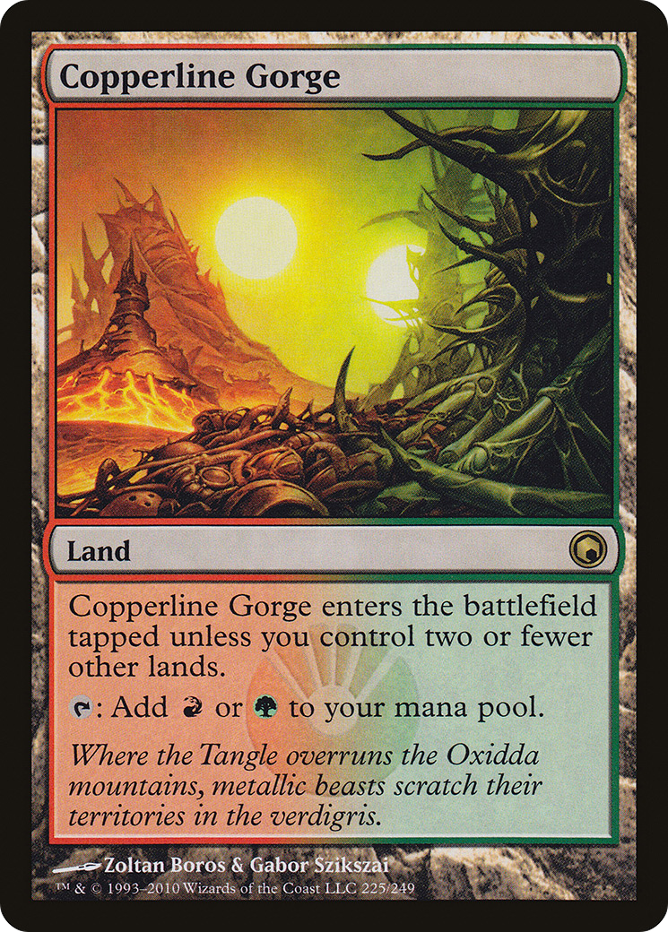 {R} Copperline Gorge [Scars of Mirrodin][SOM 225] - Misty Mountain Games