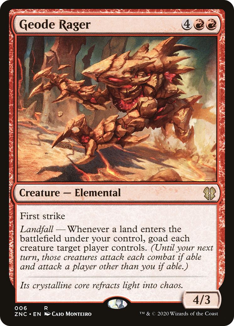 {R} Geode Rager [Zendikar Rising Commander][ZNC 006] - Misty Mountain Games