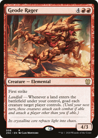 {R} Geode Rager [Zendikar Rising Commander][ZNC 006]