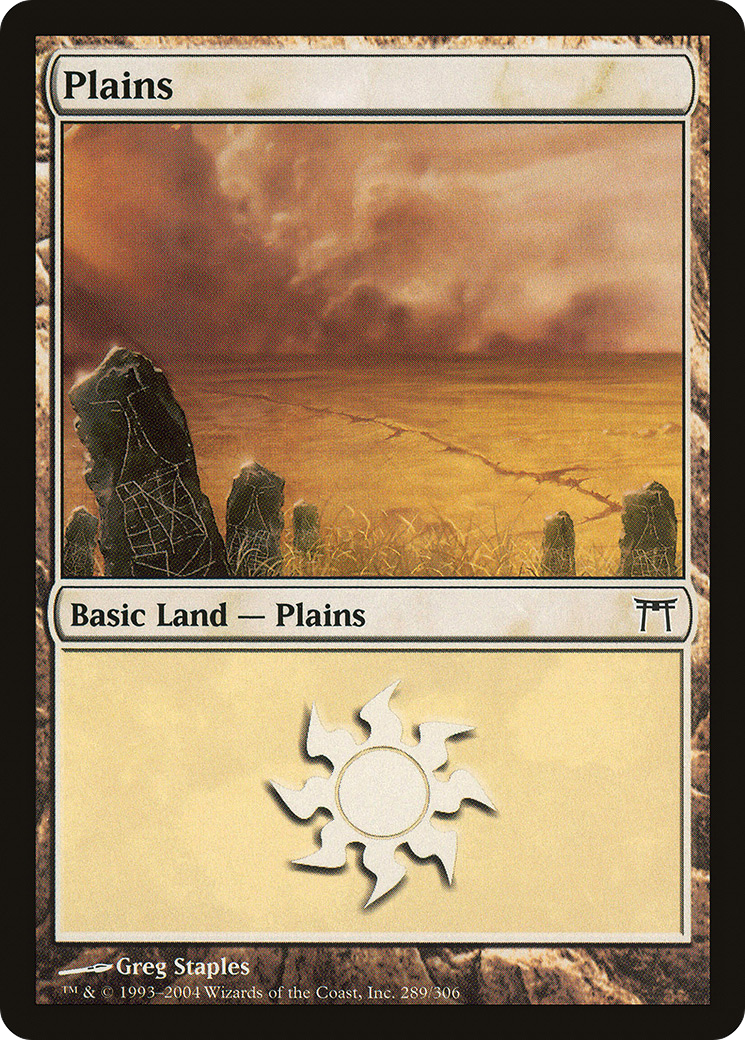 {B}[CHK 289] Plains (289) [Champions of Kamigawa]