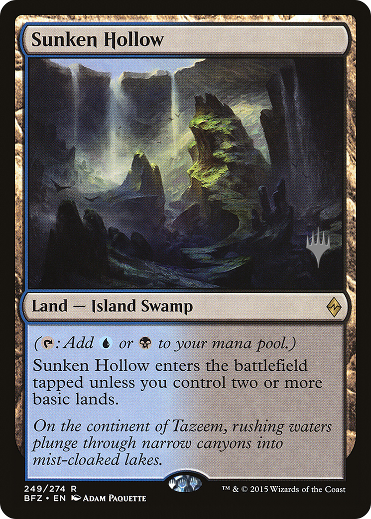 {R} Sunken Hollow [Battle for Zendikar Promos][PA BFZ 249P]