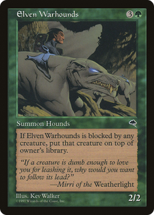 {R} Elven Warhounds [Tempest][TMP 225] - Misty Mountain Games