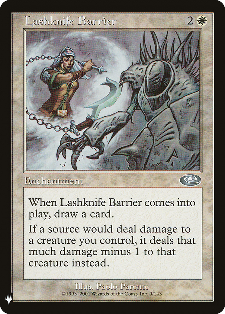 {C} Lashknife Barrier [Mystery Booster][LS PLS 009]