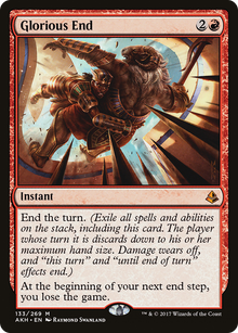 {R} Glorious End [Amonkhet][AKH 133] - Misty Mountain Games