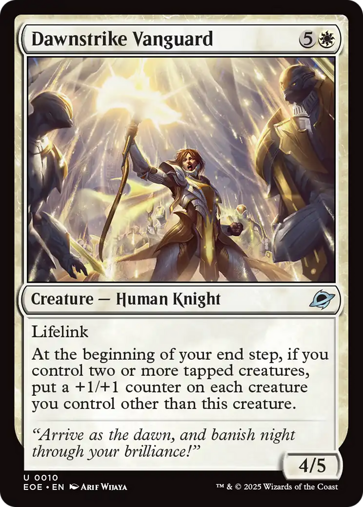 {@@ EOE C} Dawnstrike Vanguard [Edge of Eternities][EOE 010]