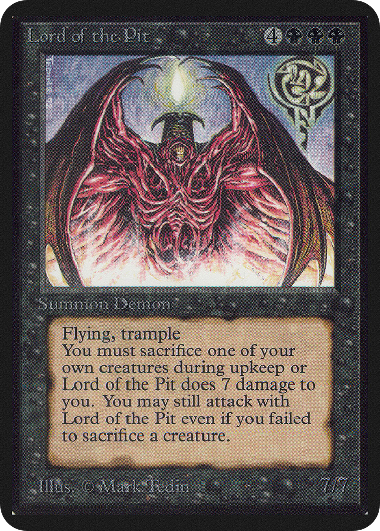 {R} Lord of the Pit [Alpha Edition][LEA 114]