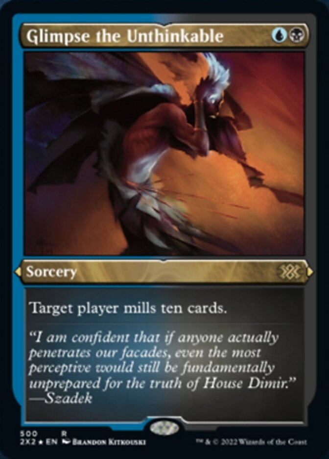 {R} Glimpse the Unthinkable (Foil Etched) [Double Masters 2022][2X2 500]