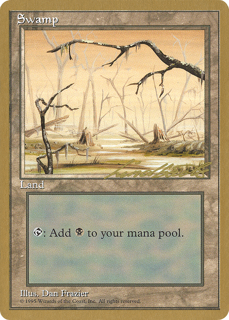 {B}[GB PTC LL372] Swamp (ll372) (Leon Lindback) [Pro Tour Collector Set]