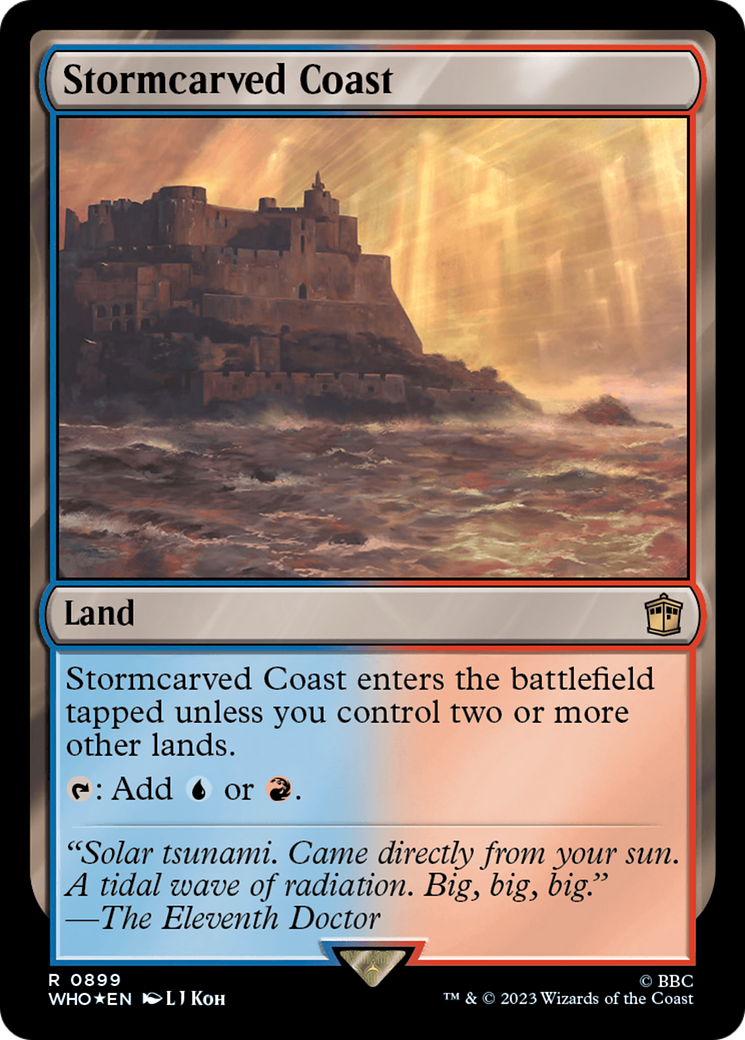 {R} Stormcarved Coast (Surge Foil) [Doctor Who][WHO 899]