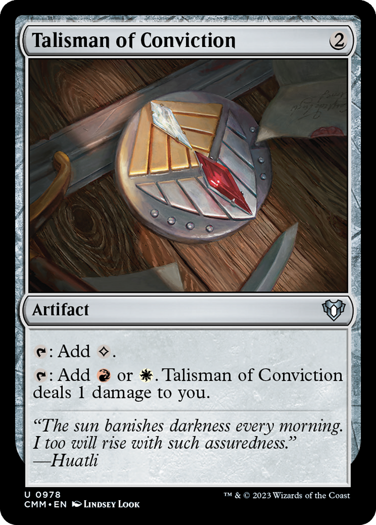 {C} Talisman of Conviction [Commander Masters][CMM 978]