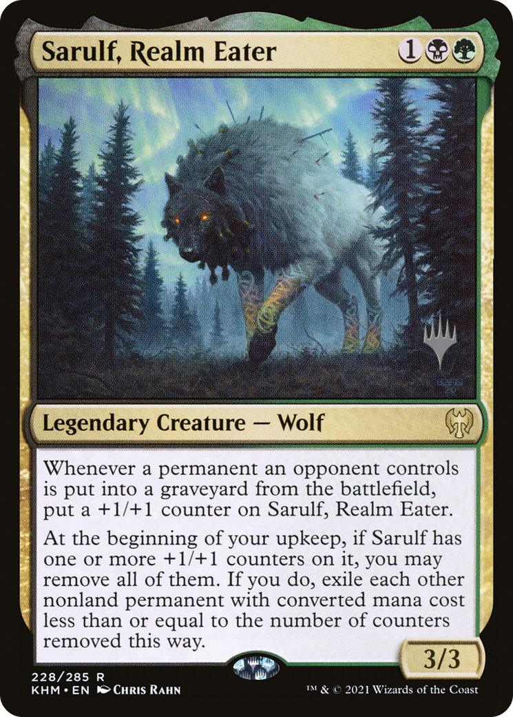 {R} Sarulf, Realm Eater (Promo Pack) [Kaldheim Promos][PP KHM 228]