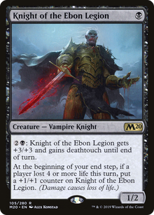 {R} Knight of the Ebon Legion [Core Set 2020][M20 105]