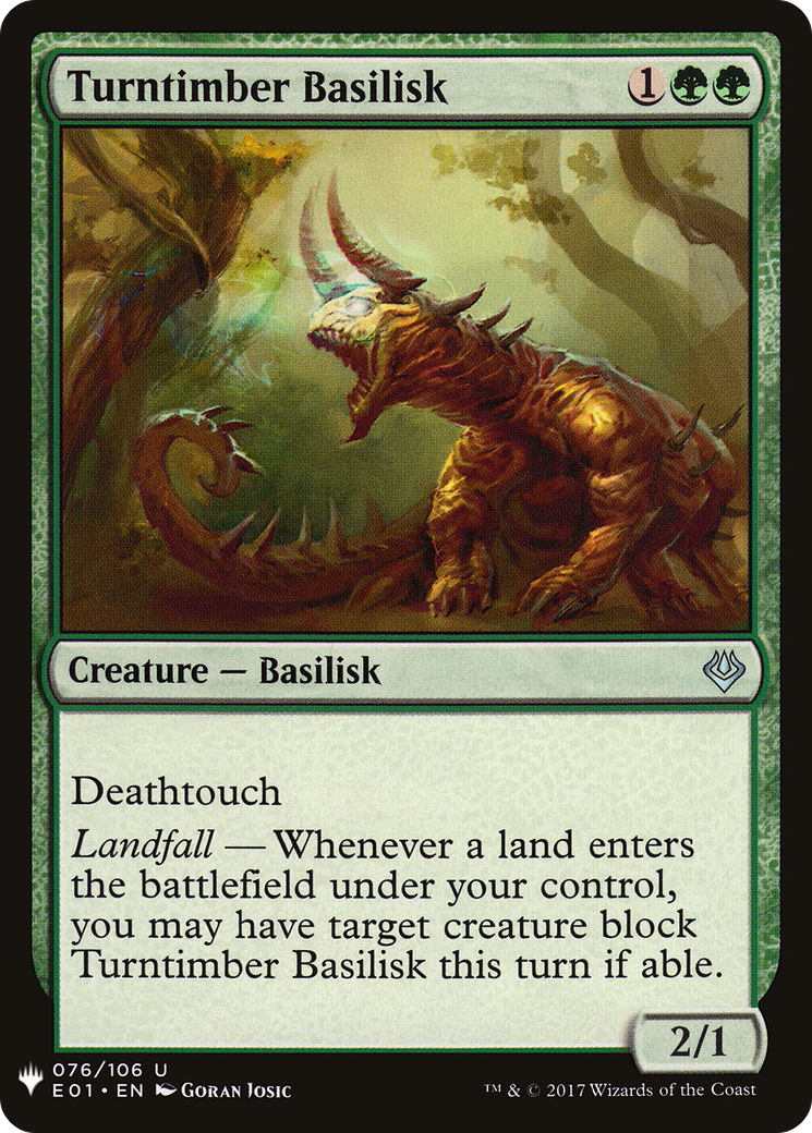 {C} Turntimber Basilisk [Mystery Booster][LS E01 076]
