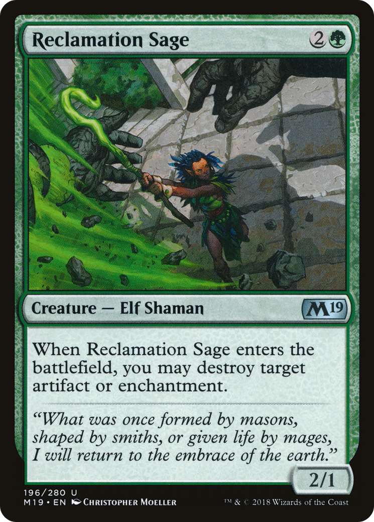 {C} Reclamation Sage [Core Set 2019][M19 196] - Misty Mountain Games