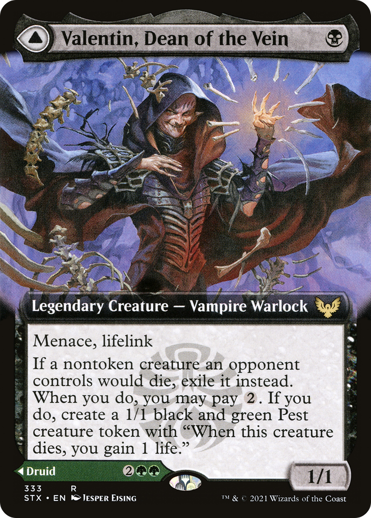 {R} Valentin, Dean of the Vein // Lisette, Dean of the Root (Extended Art) [Strixhaven: School of Mages][STX 333]