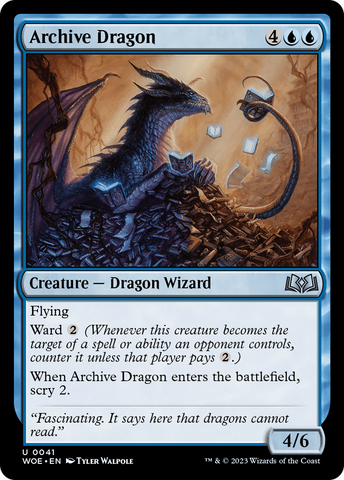 {@C} Archive Dragon [Wilds of Eldraine][WOE 041]