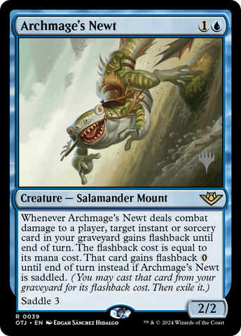 {@R} Archmage's Newt (Promo Pack) [Outlaws of Thunder Junction Promos][PP OTJ 039]