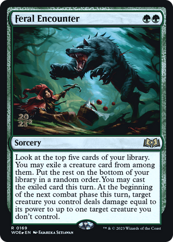 {@R} Feral Encounter [Wilds of Eldraine Prerelease Promos][PR WOE 169]