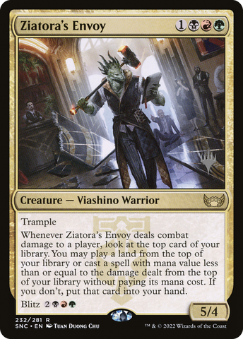 {R} Ziatora's Envoy (Promo Pack) [Streets of New Capenna Promos][PP SNC 232]
