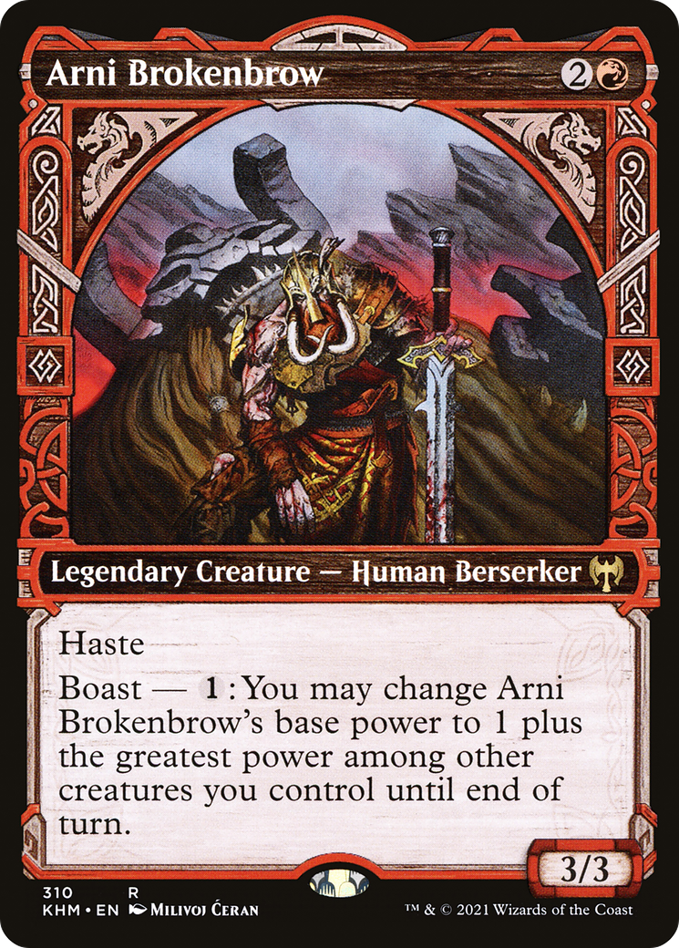{R} Arni Brokenbrow (Showcase) [Kaldheim][KHM 310]
