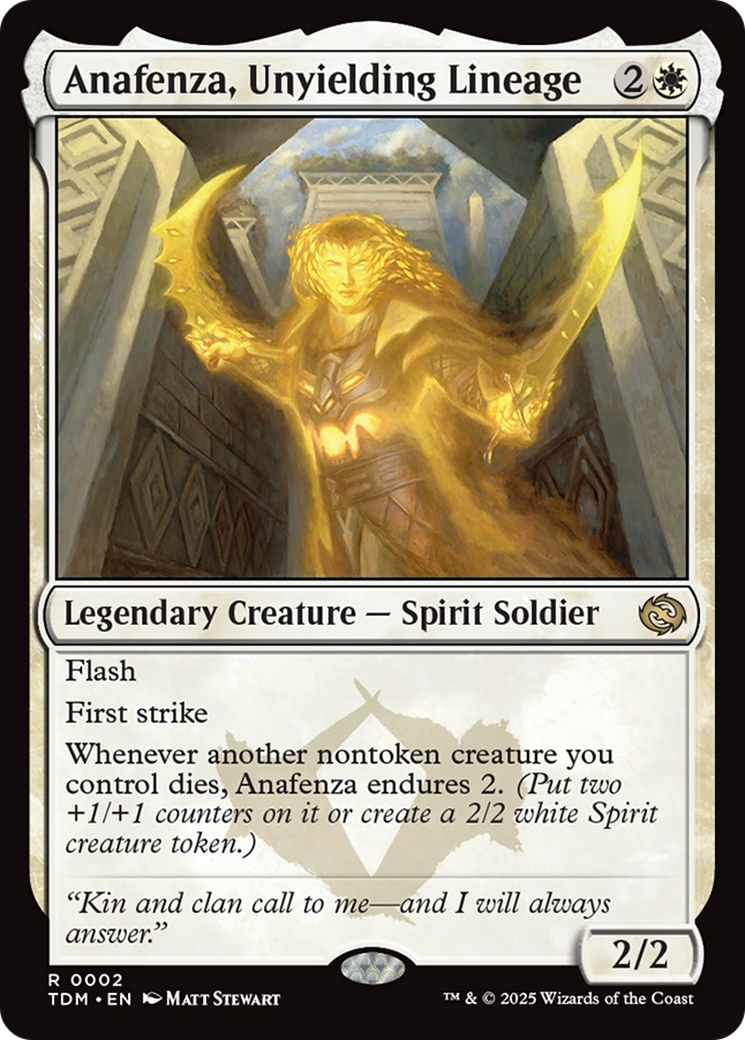 {@R} Anafenza, Unyielding Lineage [Tarkir: Dragonstorm][TDM 002]