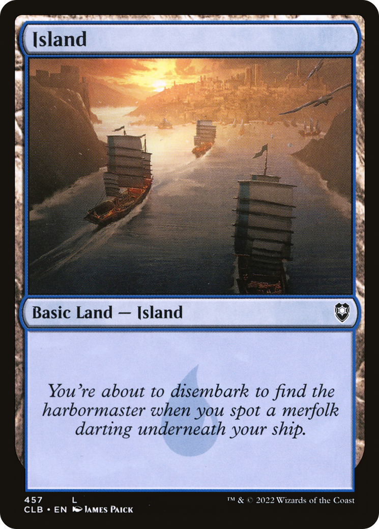 {B}[CLB 457] Island (457) [Commander Legends: Battle for Baldur's Gate]