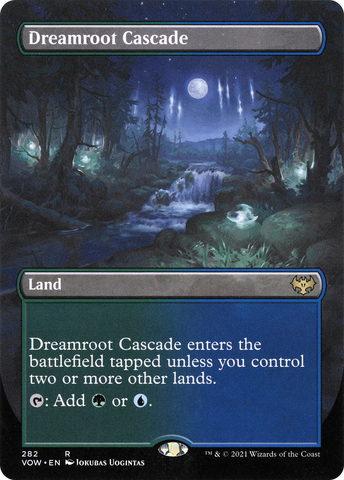 {R} Dreamroot Cascade (Borderless Alternate Art) [Innistrad: Crimson Vow][VOW 282]