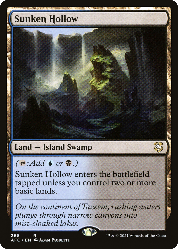 {R} Sunken Hollow [Dungeons & Dragons: Adventures in the Forgotten Realms Commander][AFC 265]