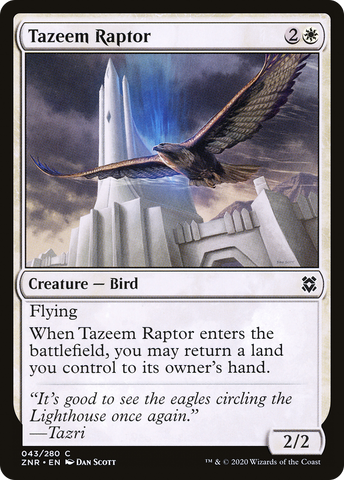 {C} Tazeem Raptor [Zendikar Rising][ZNR 043]