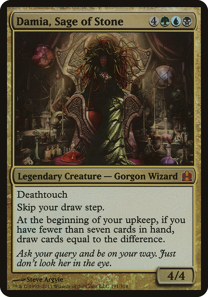 {O} Damia, Sage of Stone (Oversized) [Commander 2011 Oversized][OVR CMD 191]
