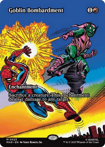 {@@ MAR R} Goblin Bombardment (Borderless) [Marvel's Spider-Man: Eternal-Legal] [SPE 023]